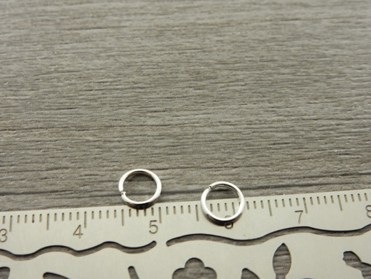Välirengas, 6x0.8mm, avattava, rst /kirkashopea, 10kpl