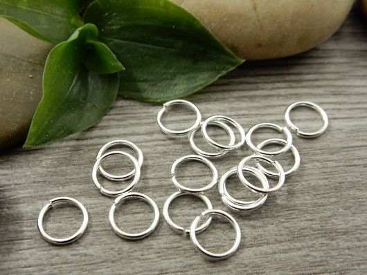 Välirengas, 7x0.8mm, avattava, rst/kirkashopea, 10kpl