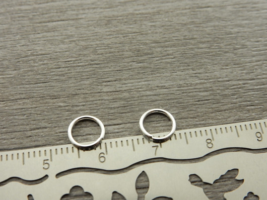 Välirengas, 7x0.8mm, avattava, rst/kirkashopea, 10kpl