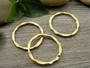Linkki ympyrä, 22x1.7mm, umpi, kulta, 1kpl