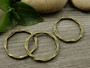 Linkki ympyrä, 22x1.7mm, umpi, pronssi, 1kpl