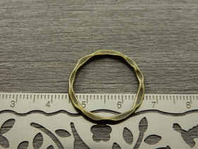 Linkki ympyrä, 22x1.7mm, umpi, pronssi, 1kpl