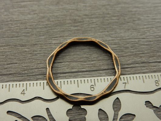 Linkki ympyrä, 22x1.7mm, umpi, kupari, 1kpl