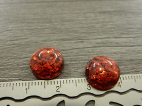 Kapussi kimalle, 12mm, punainen, 1kpl