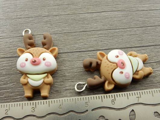 Pororiipus, 31x16mm, ruskea, 1kpl