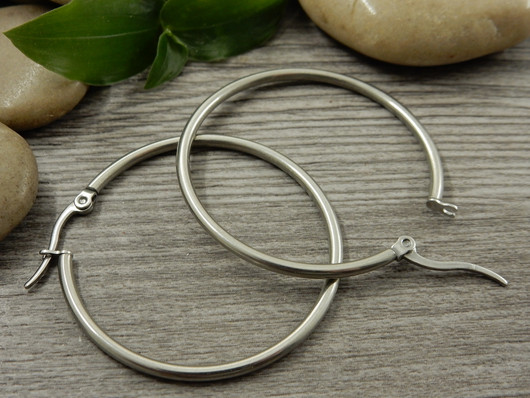 Korvakorurengas huggie, 38.5x2mm, rst, 1pari