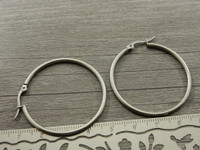 Korvakorurengas, 38.5x2mm, rst, 1pari