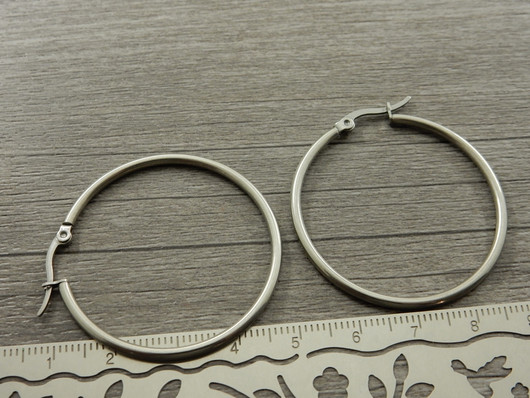 Korvakorurengas huggie, 38.5x2mm, rst, 1pari