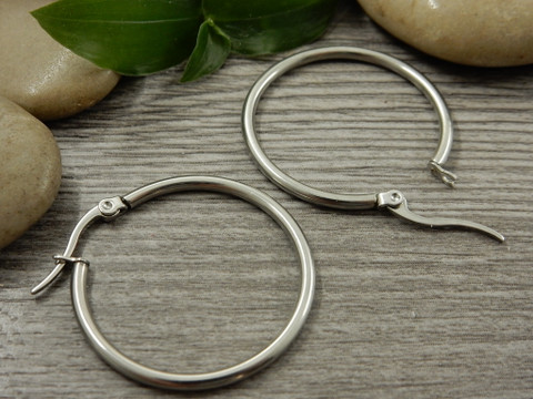 Korvakorurengas, 29.5x2mm, rst, 1pari