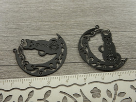 Kuukissariipus, 32x30mm, musta, 1kpl