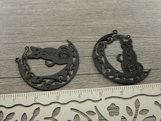 Kuukissariipus, 32x30mm, musta, 1kpl