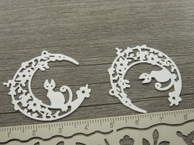 Kuukissariipus, 35x32mm, valkoinen, 1kpl