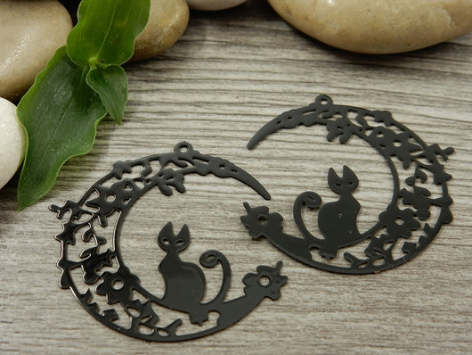 Kuukissariipus, 35x32mm, musta, 1kpl