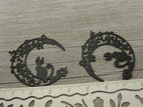 Kuukissariipus, 35x32mm, musta, 1kpl