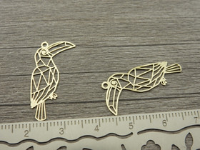 Papukaijariipus, 25x20mm, vaaleakulta, 1kpl