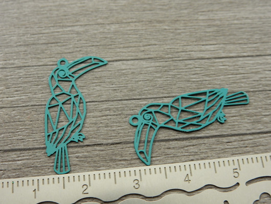 Papukaijariipus, 25x20mm, vihreä, 1kpl