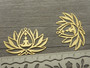 Lotusriipus/linkki, 25x38mm, kulta, 1kpl
