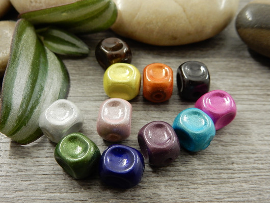 Heijastava helmi, 7x8mm, mix setti, 50kpl