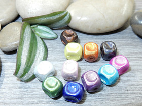 Heijastava helmi, 7x8mm, mix setti, 50kpl