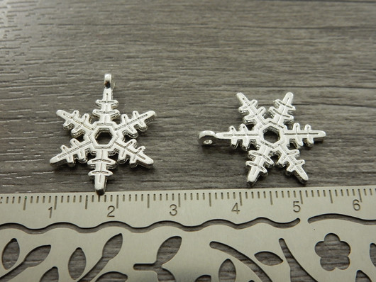 Lumihiutaleriipus, 23x18mm, kirkashopea, 1kpl