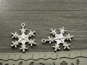 Lumihiutaleriipus, 29x22mm, kirkashopea, 1kpl