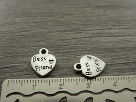 Best friend riipus, 13x10mm, kromi, 1kpl 