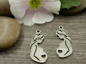 Äitiriipus, 23x10mm, rst, 1kpl 