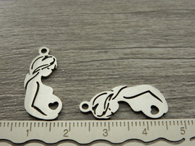 Äitiriipus, 23x10mm, rst, 1kpl 