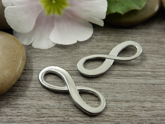 Ääretönriipus/ linkki, 23x8mm, kromi, 1kpl