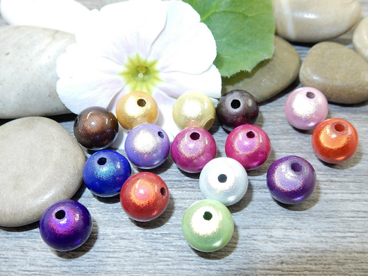 Heijastava helmi, 10mm, mix setti, 20kpl