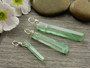 Kristalliriipus kvartsi, n.20-35x3mm, vihreä, 1kpl