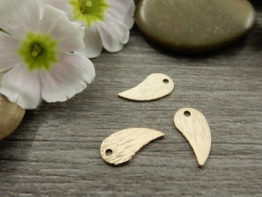 Pisarariipus, 12x6mm, vaaleakulta, 1kpl