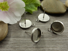 Korvakorutappi kapussille lenkillä, 10mm, rst, 1pari