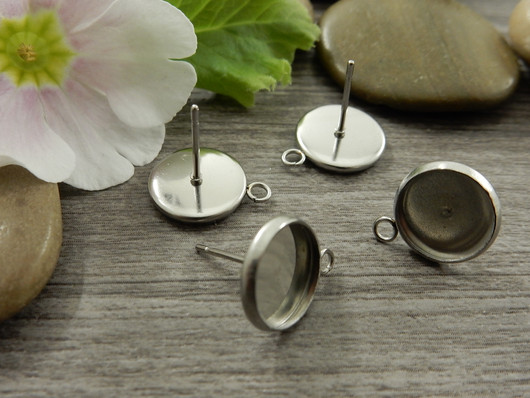 Korvakorutappi kapussille lenkillä, 10mm, rst, 1pari