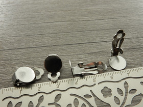 Korvakoruklipsi, 10mm, rst, 1pari