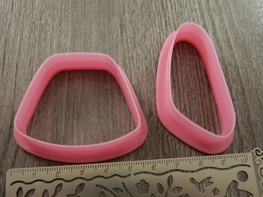 Muotti setti, eri kokoja, pinkki, 18kpl