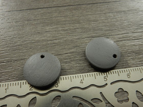 Puuriipus ympyrä, 15mm, harmaa, 1kpl