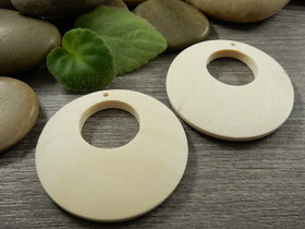 Puuriipus ympyrä, 40mm, ruskea, 1kpl