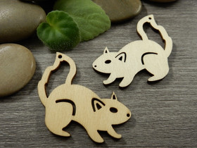 Puuriipus orava, 40x42mm, ruskea, 1kpl