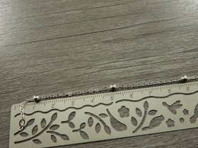 Ovaaliketju, 2.2x1.7x0.3mm, kirkashopea, 1m