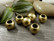 Akryylihelmi matta, 10x8mm, kulta, 20kpl