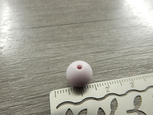 Silikonihelmi, 9mm, vaaleanliila, 1kpl