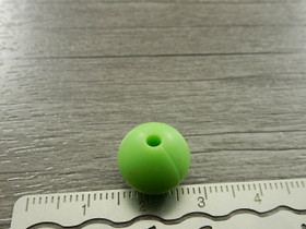 Silikonihelmi, 12mm, vaaleanvihreä, 1kpl