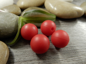 Silikonihelmi, 12mm, punainen, 1kpl