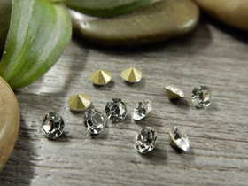 Strassit lasi, 3.5mm, kirkas, 50kpl