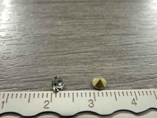 Strassit lasi, 3.5mm, kirkas, 50kpl