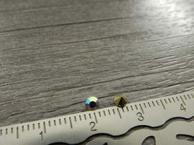 Strassit lasi, 3mm, kirkas ab, 50kpl