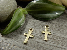 Ristiriipus, 12x7mm,18K/rst, 1kpl