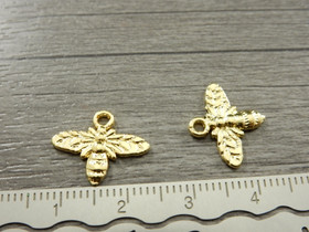 Ampiainenriipus, 14x16mm, kulta, 1kpl