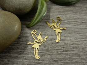 Keijuriipus, 17x12mm, kulta, 1kpl